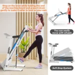 OneTwoFit Treadmill Walking Pad Foldable Treadmill All-in-One Treadmill Multiple-layer shock-absorbing With APP Bluetooth - No installation required Fully foldable - Image 5